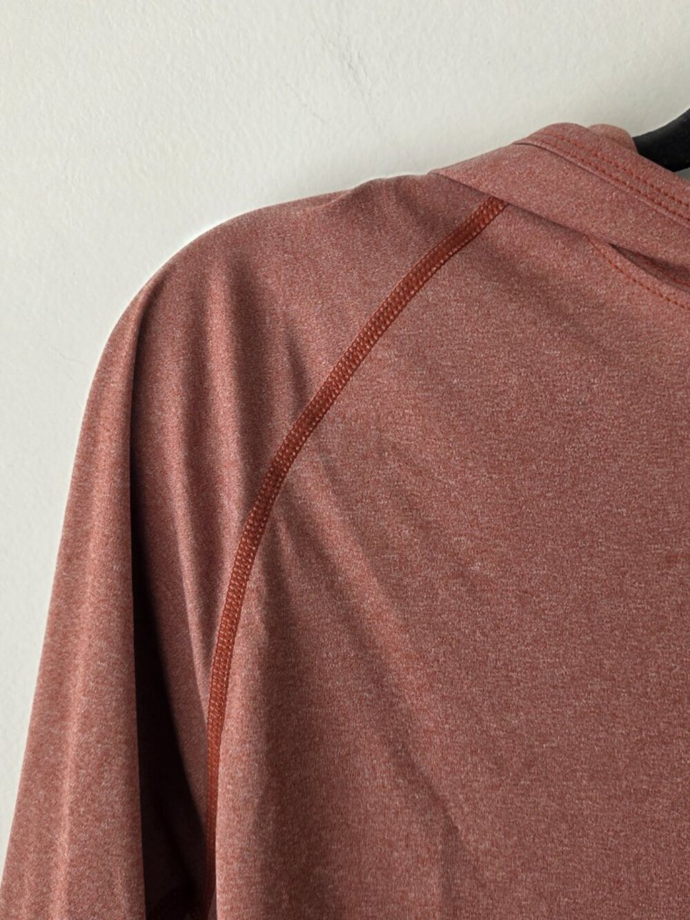 SIMMS Long Sleeve Hooded Fishing Shirt | Medium | Rust Red Solar FX UPF 50 - Picture 2 of 8